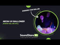 Neonfarbene UV-Ballons (Mix, 100 Stk.)