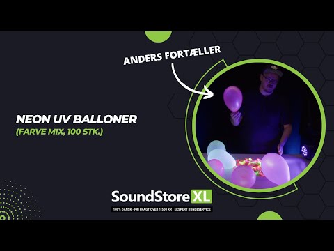 Neonfarbene UV-Ballons (Mix, 100 Stk.)