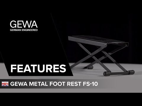 GEWA Fußbank FS-10GR für Gitarristen, grün