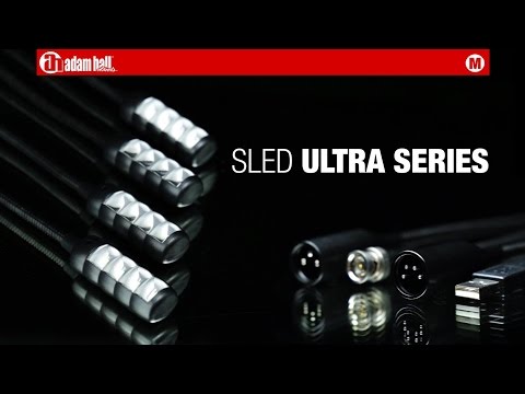 Adam Hall Stands SLED 1 ULTRA XLR 4 - 4-polige XLR-Schwanenhalslampe mit 4 COB-LEDs