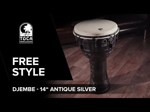 Toca Djembe Freestyle Mechanisch Gestimmt - Kente Cloth (SFDMX-14KB)