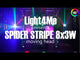 LIGHT4ME SPIDER STRIPE Effekt LED Disco Stroboskop