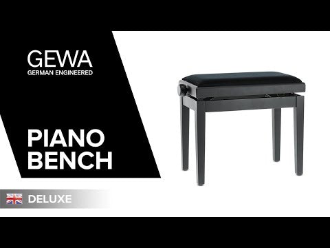 GEWA Klavierbank Deluxe - Palisander matt (Sitz schwarz)