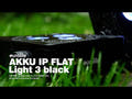 EUROLITE AKKU IP Flach Light 3 bk