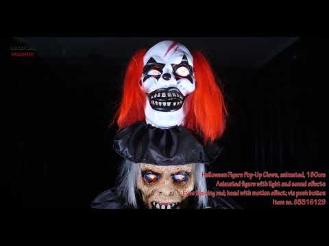 Halloween-Popup-Clown, animiert, 170 cm