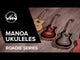 GEWA Tenor E-Akustik Ukulele Manoa Roadie - E-A Tenor (Silver Shadow)