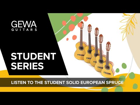 GEWA Klassische Gitarre Student Solid Top - 1/4 Natur