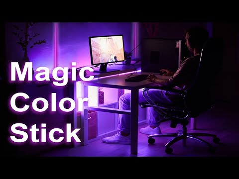 Ibiza Magic Color Stick RGB Bodenleuchte (Schwarz)