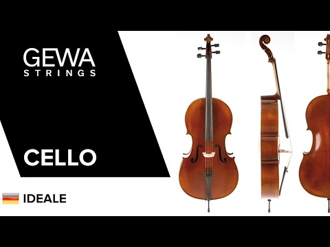 GEWA Cello Ideale - 4/4 (Ready to play, incl. bag, carbon bow, Larsen Aurora strings, transport-secured)