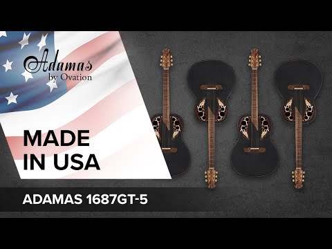 Adamas E-Akustik Gitarren 1687GT Deep Non-Cutaway - Black (1687GT-5-G)