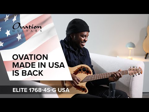 Ovation E-Acoustic Gitarren Pro Series Elite USA - Natural Satin (1768-4S-G)