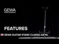GEWA Classic Gitarrenständer GS-10RD, rot