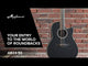 Applause E-Akustik Gitarren AB24II CS Mid Cutaway - Black Satin (AB24-5S)