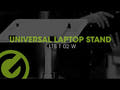 Gravity LTS T 02 W - Universeller Laptopständer mit verstellbaren Haltestäben und Stahlbasis