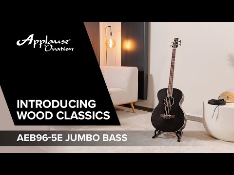 Applause E-Akustik Bass Wood Classics AEB96-5E Jumbo Bass - Black matt (AEB96-5E)