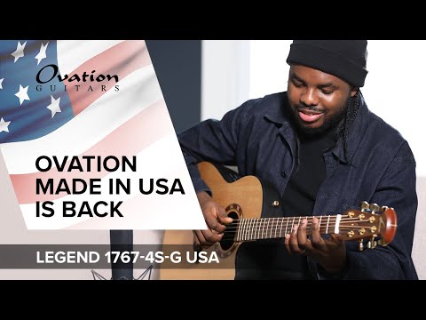Ovation E-Acoustic Gitarren Pro Series Legend USA - Natural Satin (1767-4S-G)