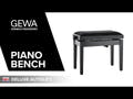 GEWA Klavierbank Deluxe Autolift - Black hochglanz