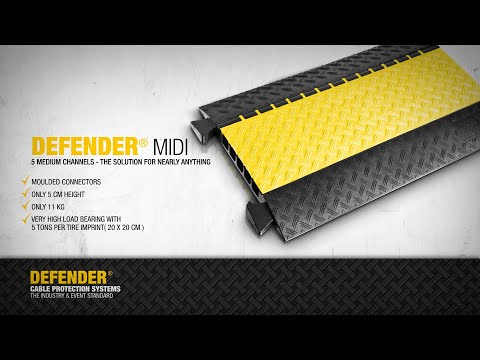 Defender MIDI 5 2D SET BLU - Modulares System, 5 Kanäle | SET blau | rollstuhlgerechter Übergang | Höhe 5,4 cm