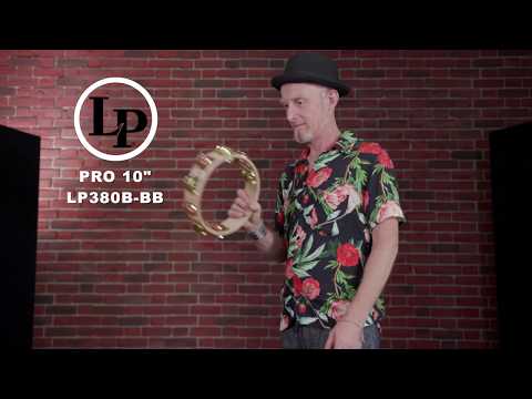 Latin Perkussion Tambourine Pro 10 in Double Row - LP380B-BB (LP380B-BB)
