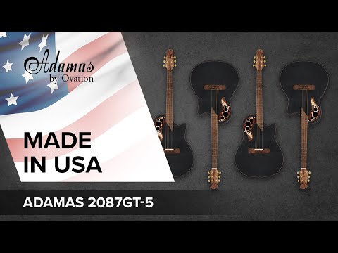 Adamas E-Akustik Gitarren 2087GT Deep Contour Cutaway - Black (2087GT-5-G)