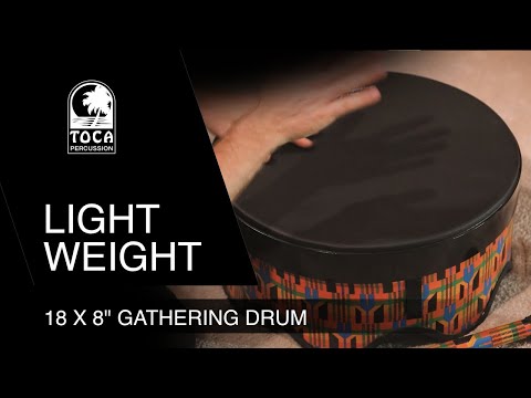 Toca Gathering Drum Freestyle II - Kente Cloth (TSSGD-18KS-SLP)