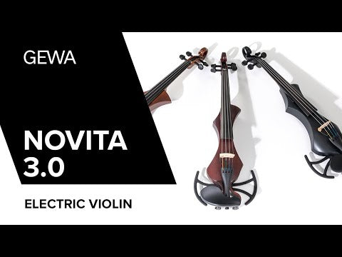 GEWA E-Geigen Novita 3.0 - Black (mit Wittner Schulterstütze)