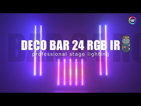 LIGHT4ME DECO BAR 24 RGB IR WH Dimmer mit LED-Beleuchtung