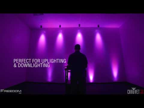 Chauvet FREEDOM H1 Batterielampe 4 Stk. m. Tasche (schwarz)