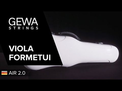 GEWA Viola shaped case Air 2.0 - Rot hochglanz (mit Seitenhenkel)