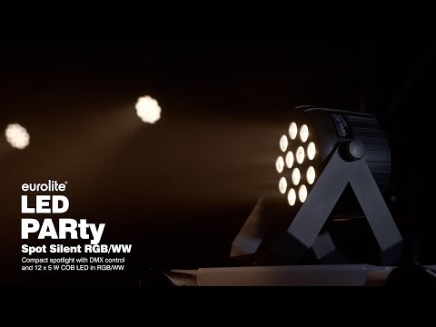 EUROLITE Set 4x LED PARty Spot Silent RGB/WW mit Soft-Tasche