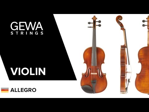 GEWA Violin Allegro - 1/4 (Ready to play incl. violin case, Massaranduba bow, Larsen Aurora strings, transport-secured)