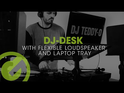 Gravity FT 01 LT T B – Flexible Laptopablage für DJ-Tisch