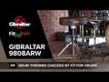 Gibraltar Drum Throne 9800 Serie - 9808ARW