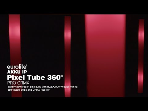 Eurolite Set 4x AKKU IP Pixel Tube 360° PRO CRMX + Kunststoffkoffer