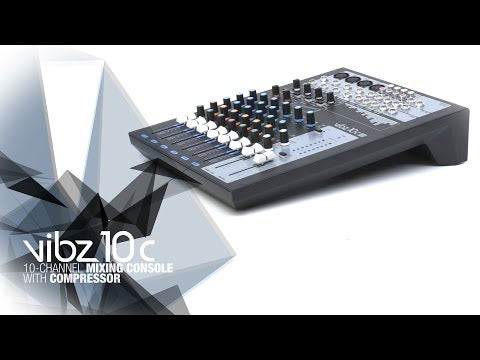 LD Systems VIBZ 10 C – 10-Kanal Mischpult mit Kompressor