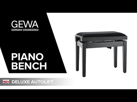 GEWA Klavierbank Deluxe Autolift - White matt