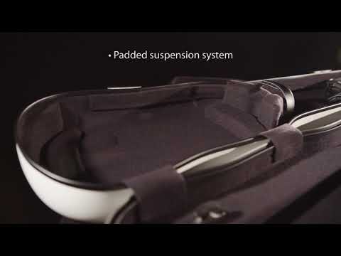GEWA Formgeformte Geigen cases Air 1.7 - Silber metallic hochglanz
