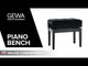 GEWA Klavierbank Deluxe Fach - White matt