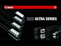 Adam Hall Stands SLED 1 ULTRA XLR 3 A - Abgewinkelte 3-polige XLR-Schwanenhalslampe mit 4 COB-LEDs