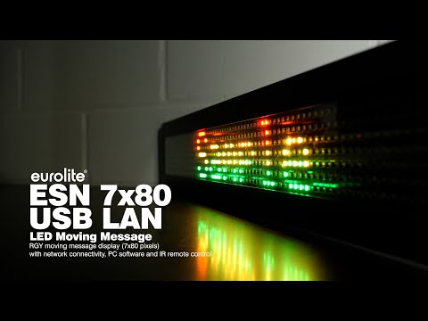 EUROLITE ESN 7x80 USB LAN LED Laufende Nachricht
