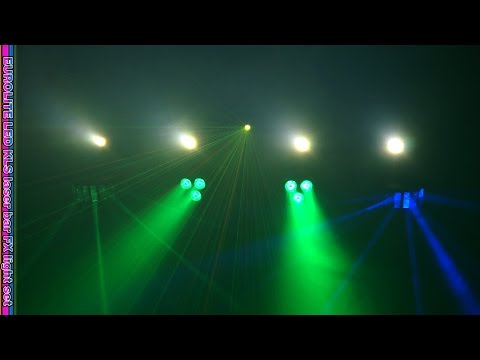 Eurolite Set LED KLS Laser Bar FX + M-3 Lautsprecherständer