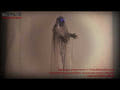 Halloween heks, hvid, animeret, 170 cm