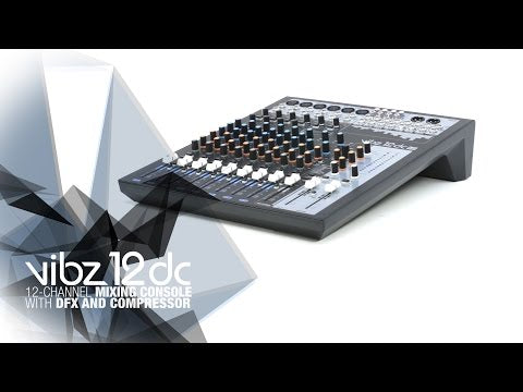 LD Systems VIBZ 12 DC - 12-Kanal Mischpult mit DFX und Kompressor