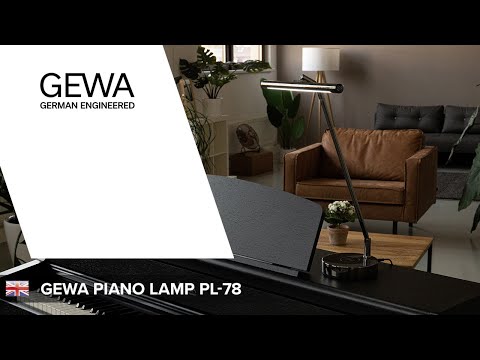 GEWA Klavierlampe PL-78 - Gold matt