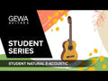 GEWA Klassische Gitarre Student Natur - 1/2 Größe natur