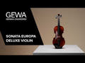 GEWA Sonata Europa Deluxe geige 4/4 mit länglichem Kasten und Holzbogen