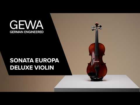 GEWA Sonata Europa Deluxe geige 4/4 mit länglichem Kasten und Holzbogen