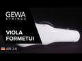 GEWA Viola shaped case Air 2.0 - White hochglanz (mit Seitenhenkel)