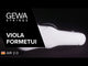 GEWA Viola shaped case Air 2.0 - White hochglanz (mit Seitenhenkel)