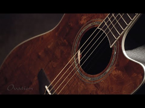 Ovation E-Akustik-Gitarren Celebrity Standard Plus Mid Cutaway - Nutmeg Burled Maple (CS24P-NBM-G)